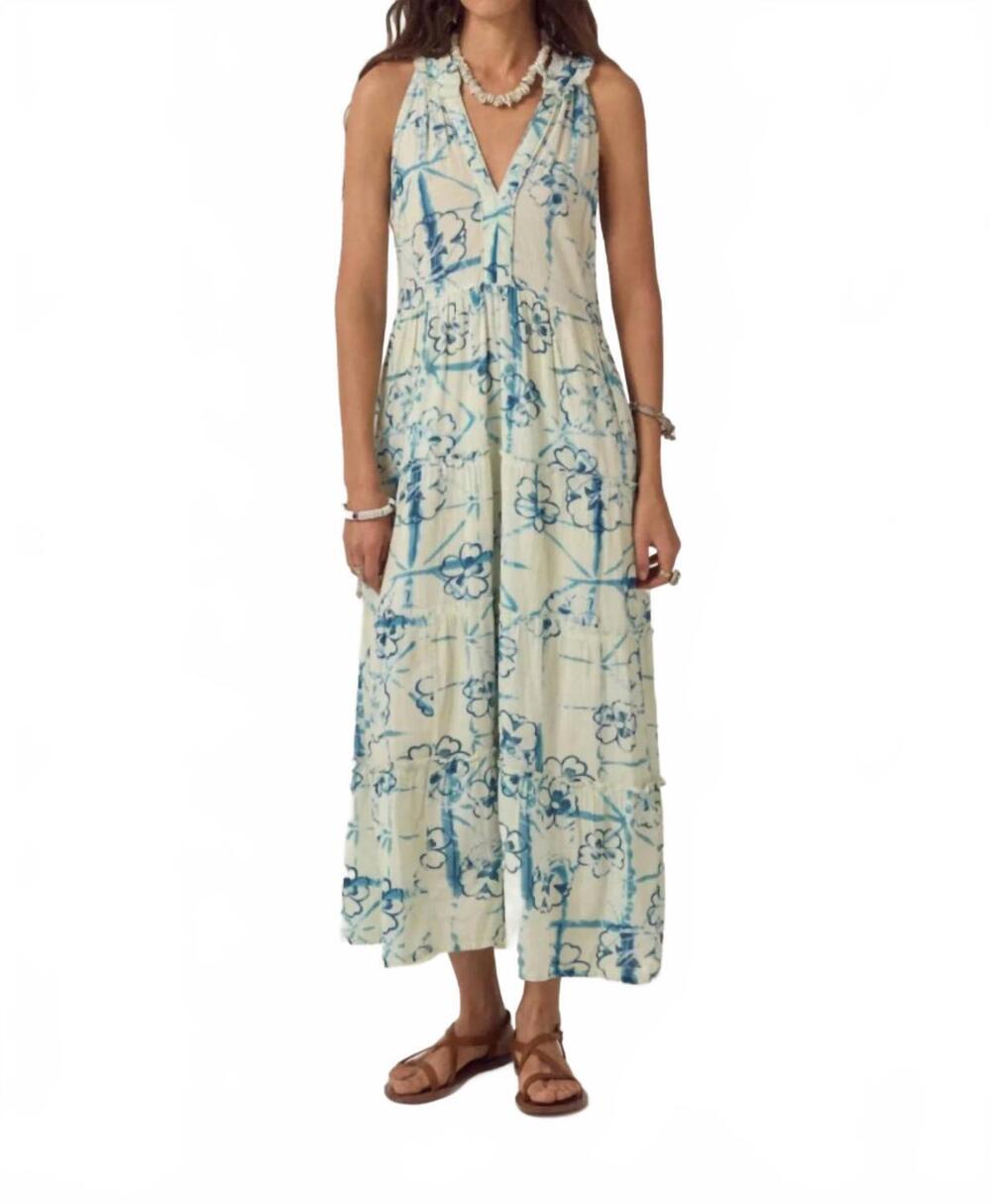 NEW MAISON HOTEL asami maxi dress in ocean wash